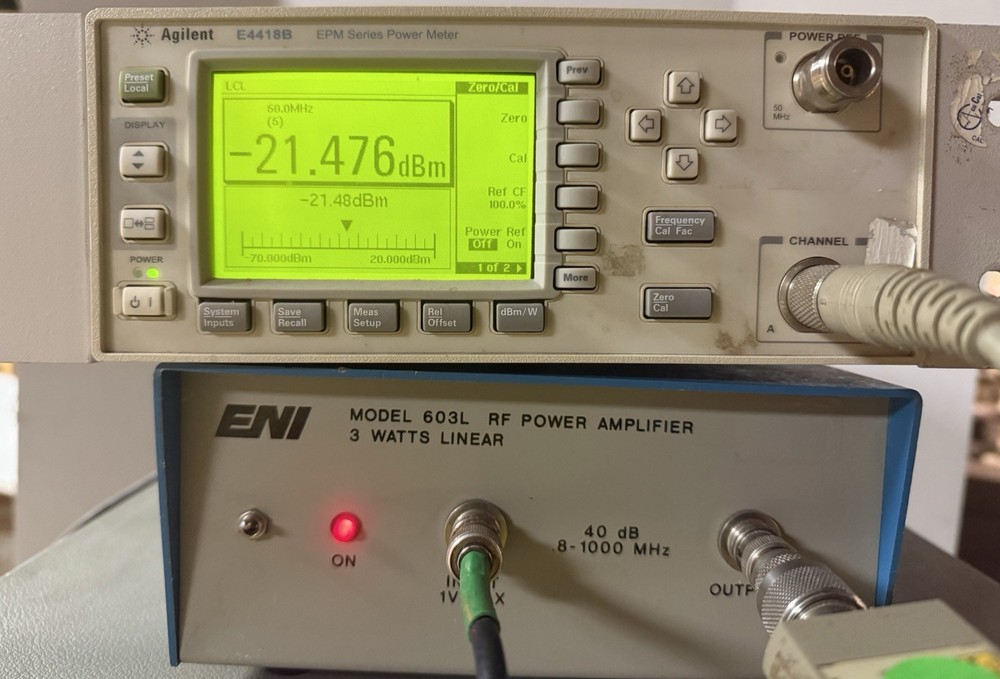 ENI 603L RF Power Amplifier 40dB 1GHz READ