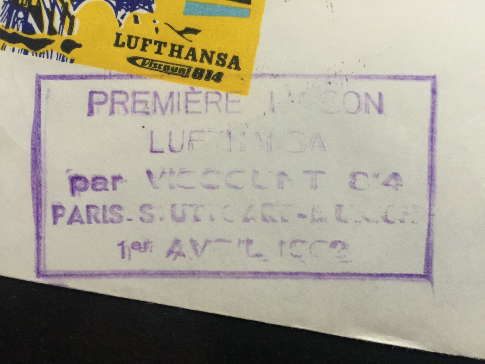 Frankreich - 1962 Flugpost Paris Stuttgart München - Erstflug
