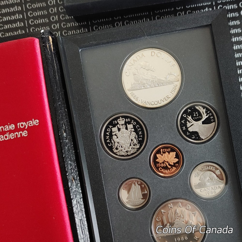 1986 Canada 7 Coin Proof Set - With Special Edition Silver Dollar #coinsofcanada
