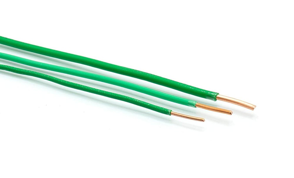 THHN / Building Wire - Green Jacket - 14 Gauge Solid Copper UL UV - 25 Ft