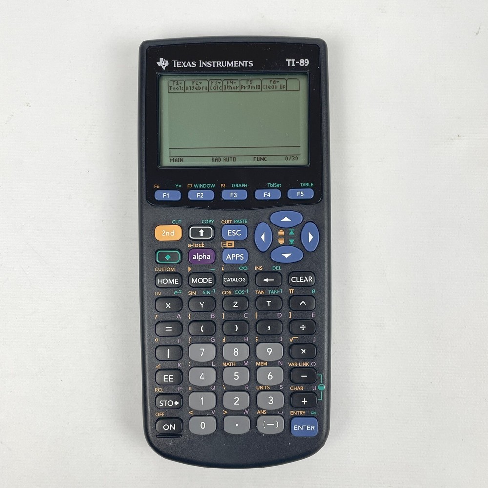 Texas Instruments Ti-89 Black Graphing Calculator Fully Tested Works Great
