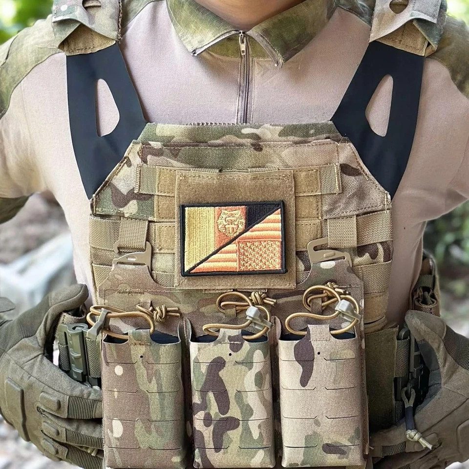 Molle Patch Panel,Hook&Loop Adapter Panel for Patch Badges,Tactical Molle Hook a