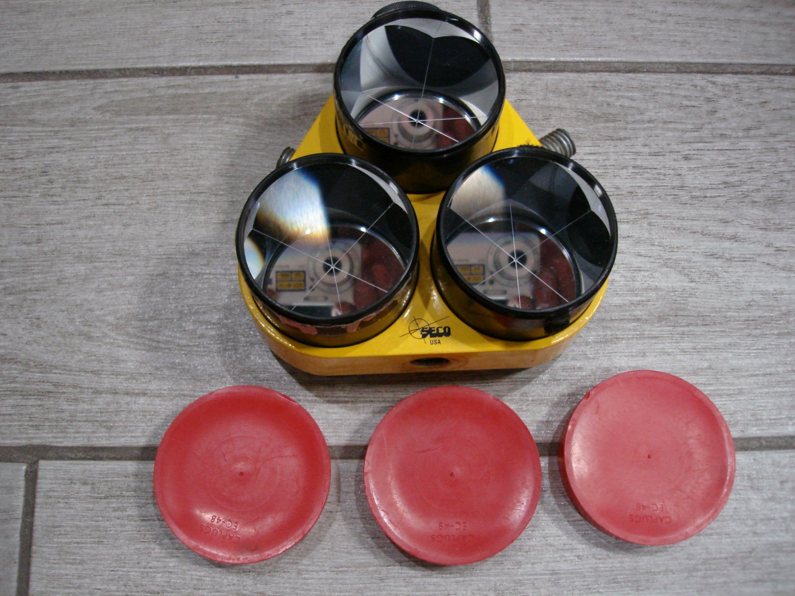 SECO TRIPLE PRISM W/Tribrach And Case Surveying