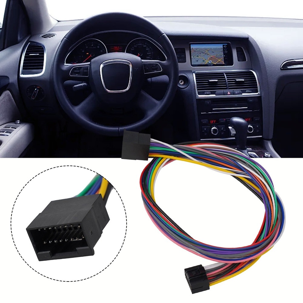 Flexible 16Pin Car Stereo Wire Harness Extension Cord Player
