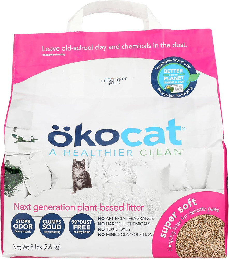 , Litter Cat Soft Super Clumping Wood, 128 Ounce