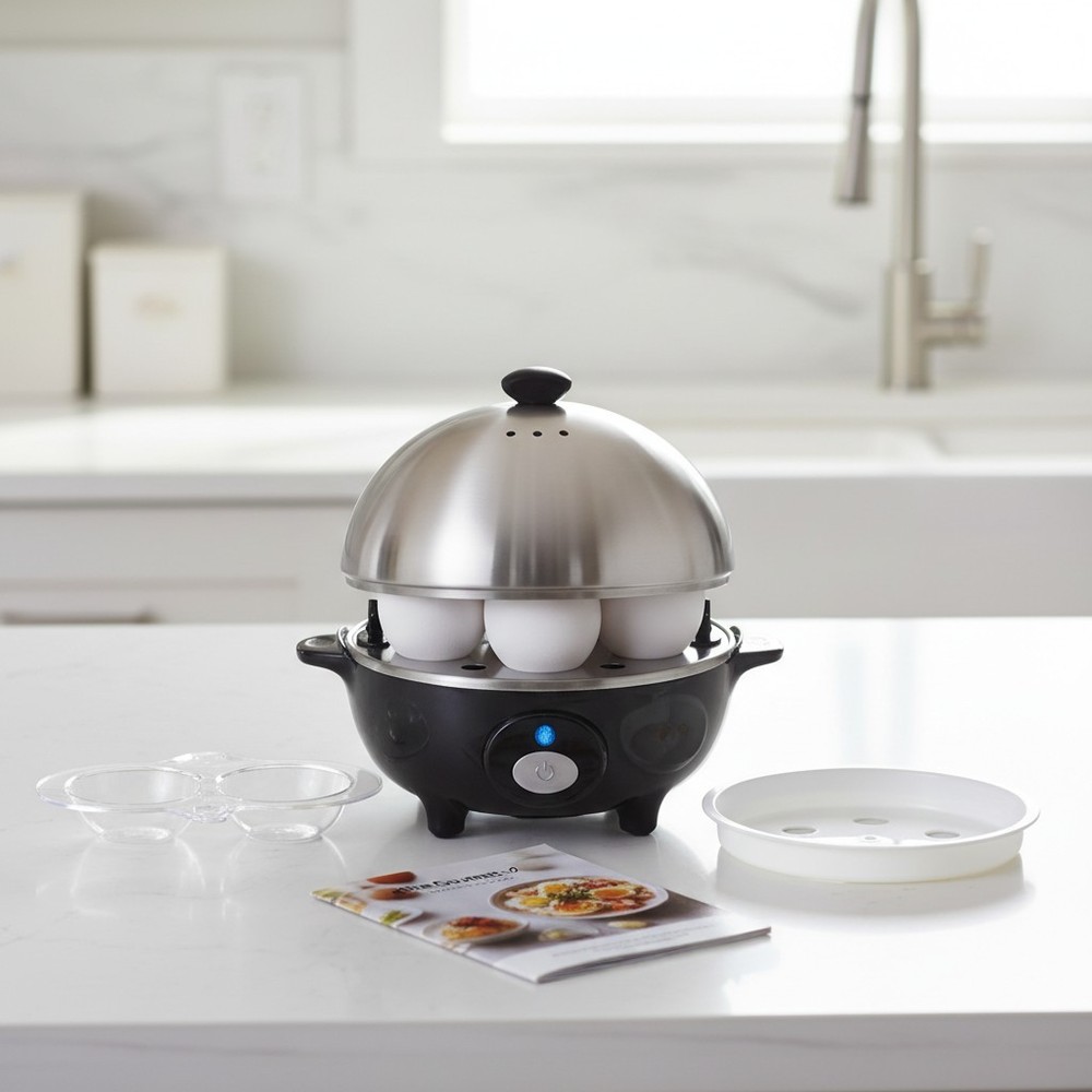 Perfect Eggs Every Time - EGC-508 Electric Egg Cooker with Timer & Recipe Book