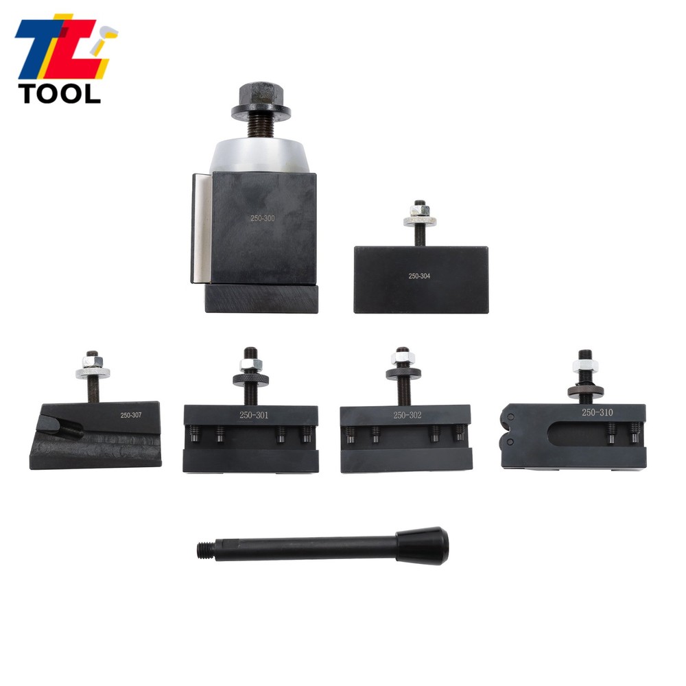 Piston Type CXA 250-300 Quick Change Tool Post Set 13-18 Inch Swing Lathe