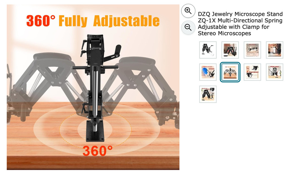 Microscope Stand - Multi Directional - Adjustable Spring Arm