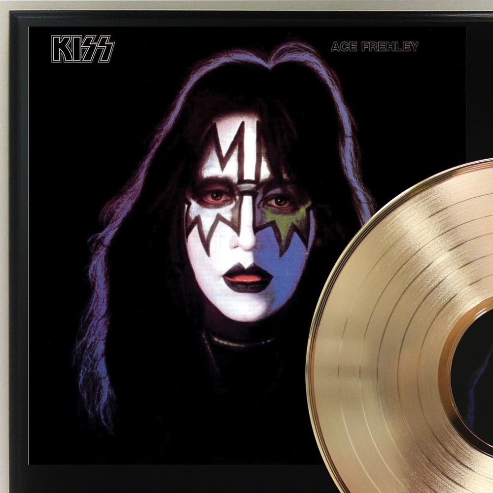 Ace Frehley - Self Title Gold LP Record Plaque Display