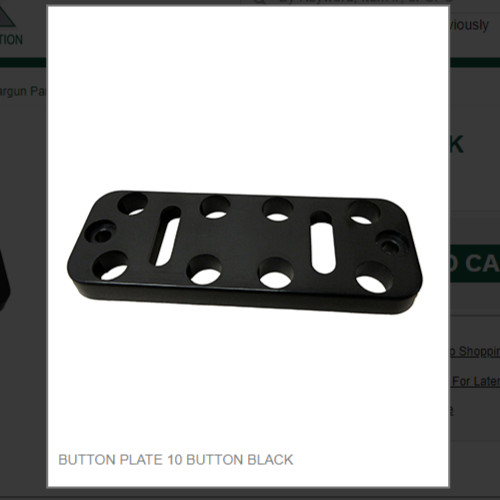 BUTTON PLATE 10 BUTTON BLACK # 265-0009