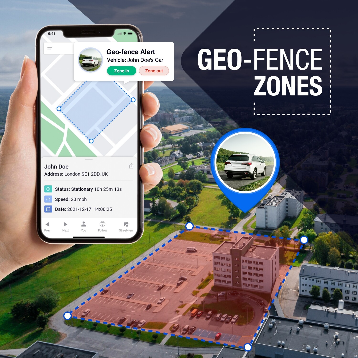 GeoTrack Real Time Fleet GPS Tracker Cars Vans Motorhomes Trucks Campers PAYG