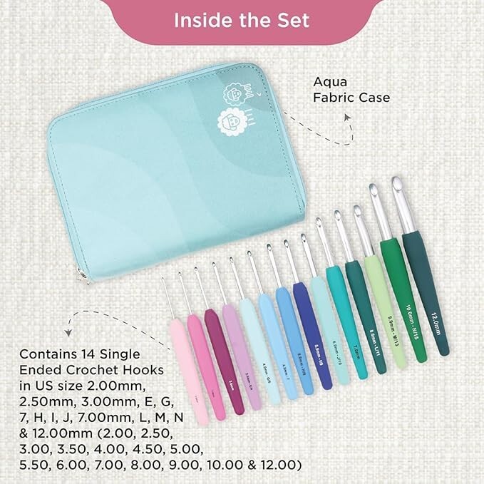 KnitPro Waves 2.0 Grande Crochet Hook Set