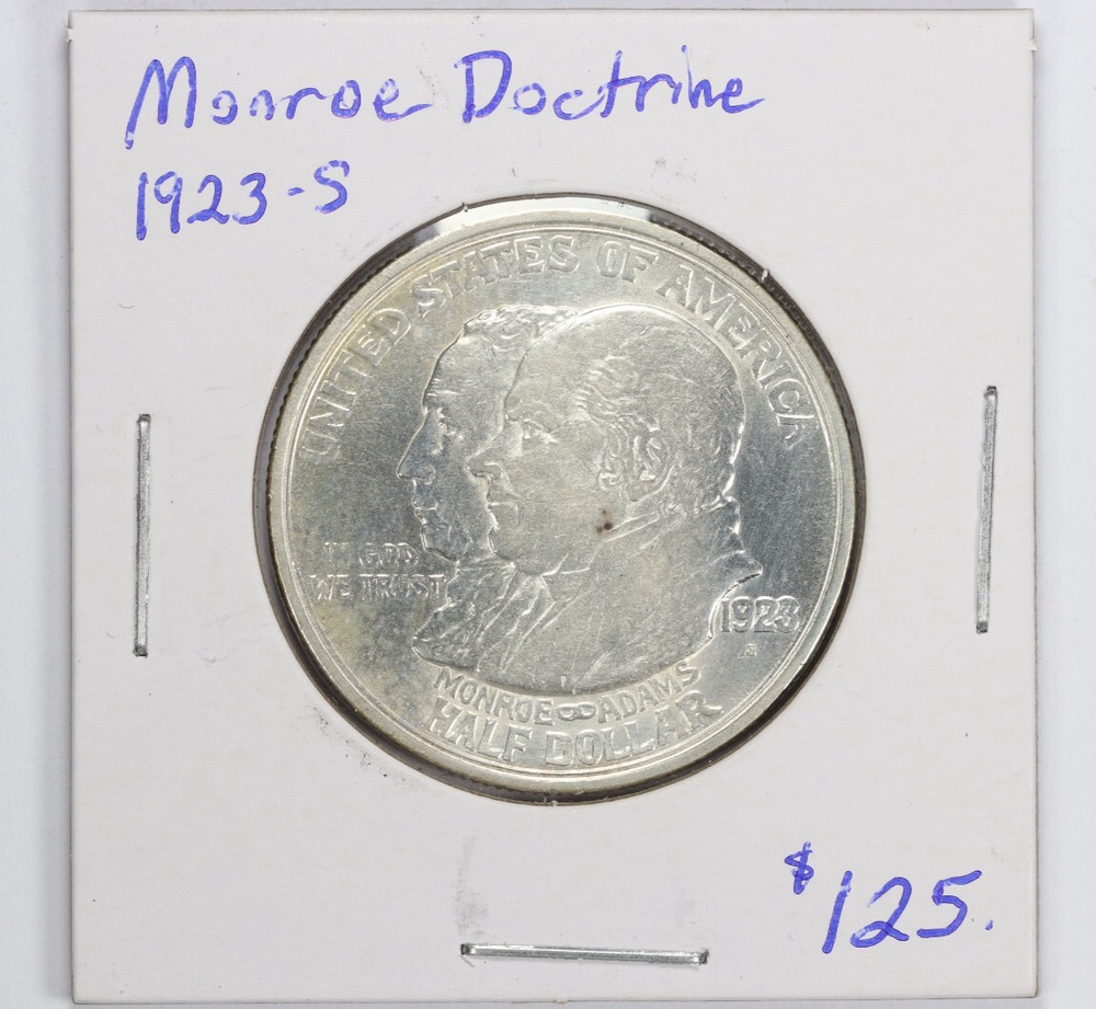 1923-S Monroe Doctrine Commemorative Half Dollar 50C