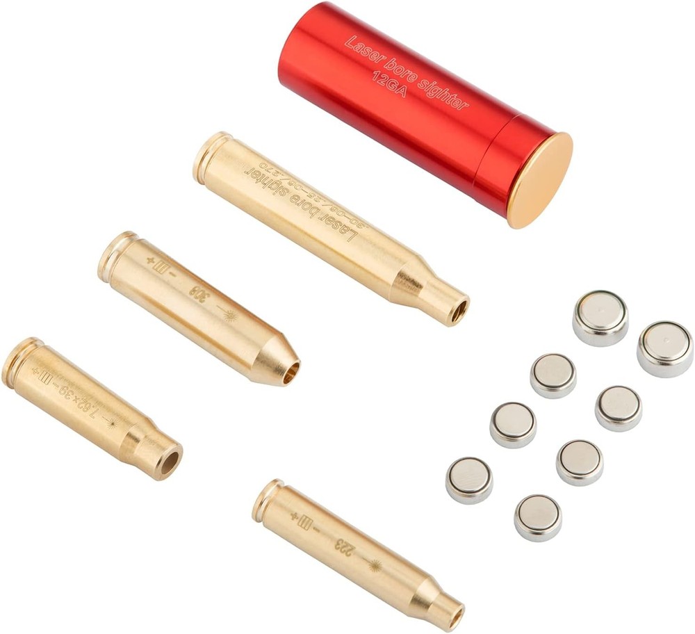 Laser bore sight alignment tool for rifle