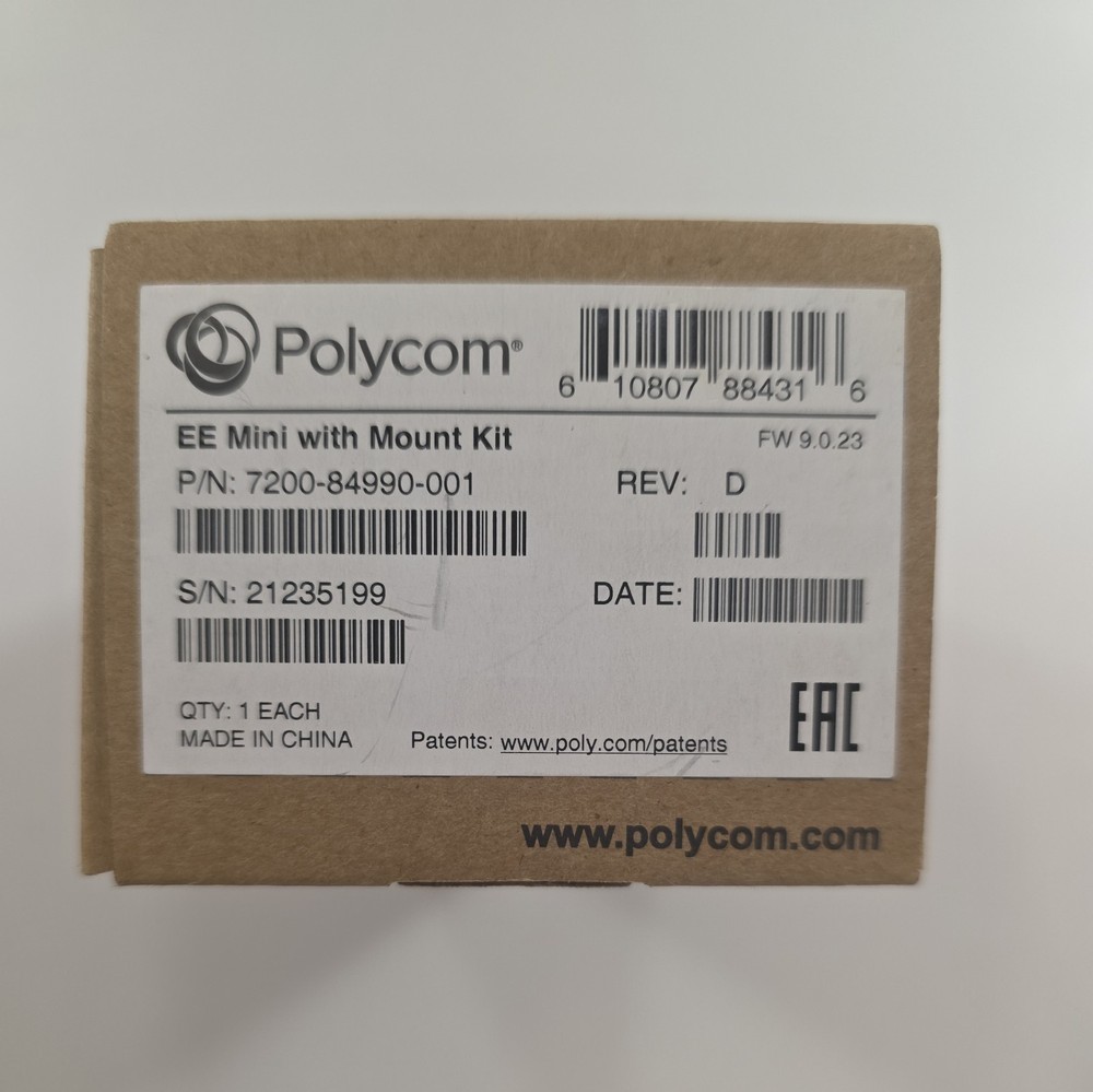Polycom Eagle Eye Mini USB Camera with Mount Kit 7200-84990-001