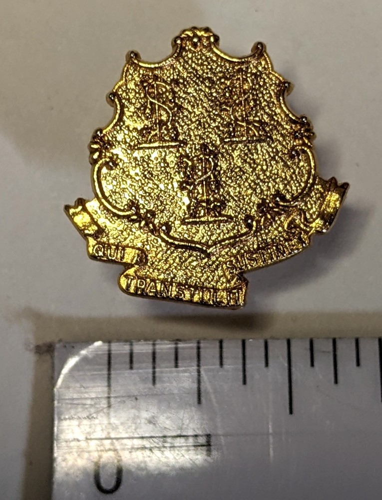 Connecticut State DEP Conservation Officer Crest Uniform Lapel Pin