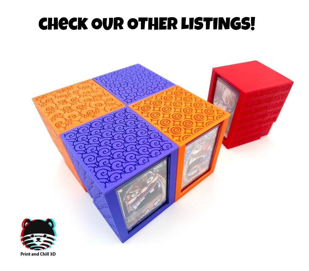 One Piece TCG Teach Blackbeard Dark Fruit Pattern Magnetic Deckbox + MINI SNAP