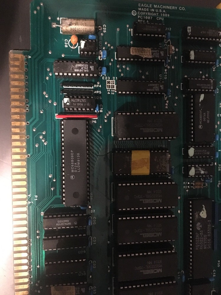 EAGLE MACHINERY PC1007 CPU REV A BOARD ASSEMBLY USED Free Shipping