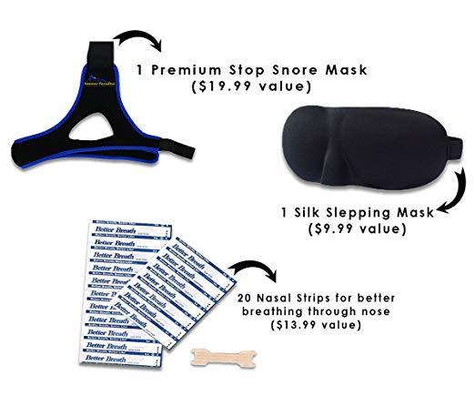 Snooze Paradise Premium Chin Strap- Advanced Jaw Strap Support