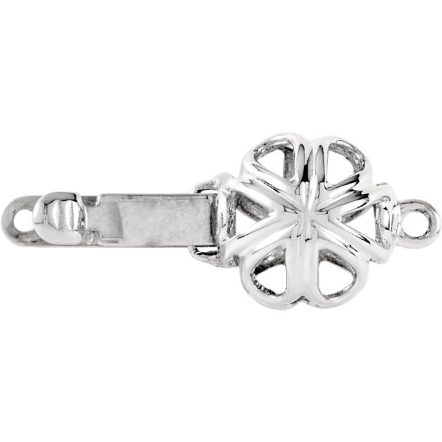 Sterling Silver 9mm Round Open Filagree Clasp