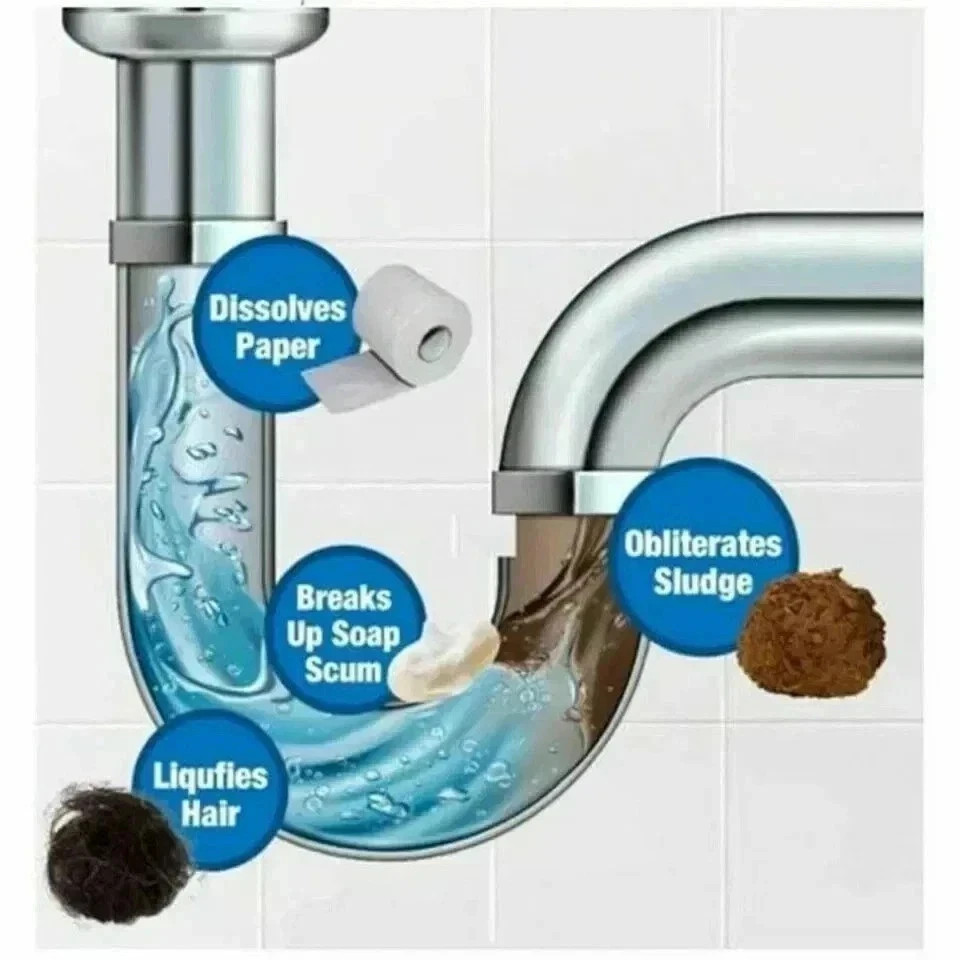 Wild Tornado Powerful Sink Drain Cleaner High Efficiency Clogging Cleaner