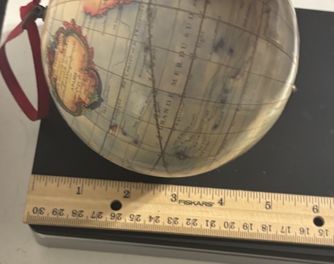 Globe Christmas Ornament Keepsake