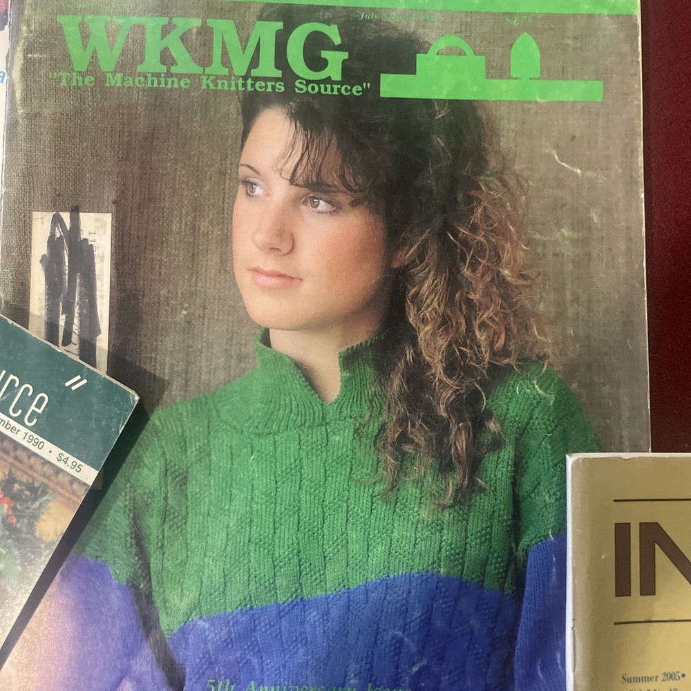 5 Knitting Machine Knit Magazines 1990 -2003 #1