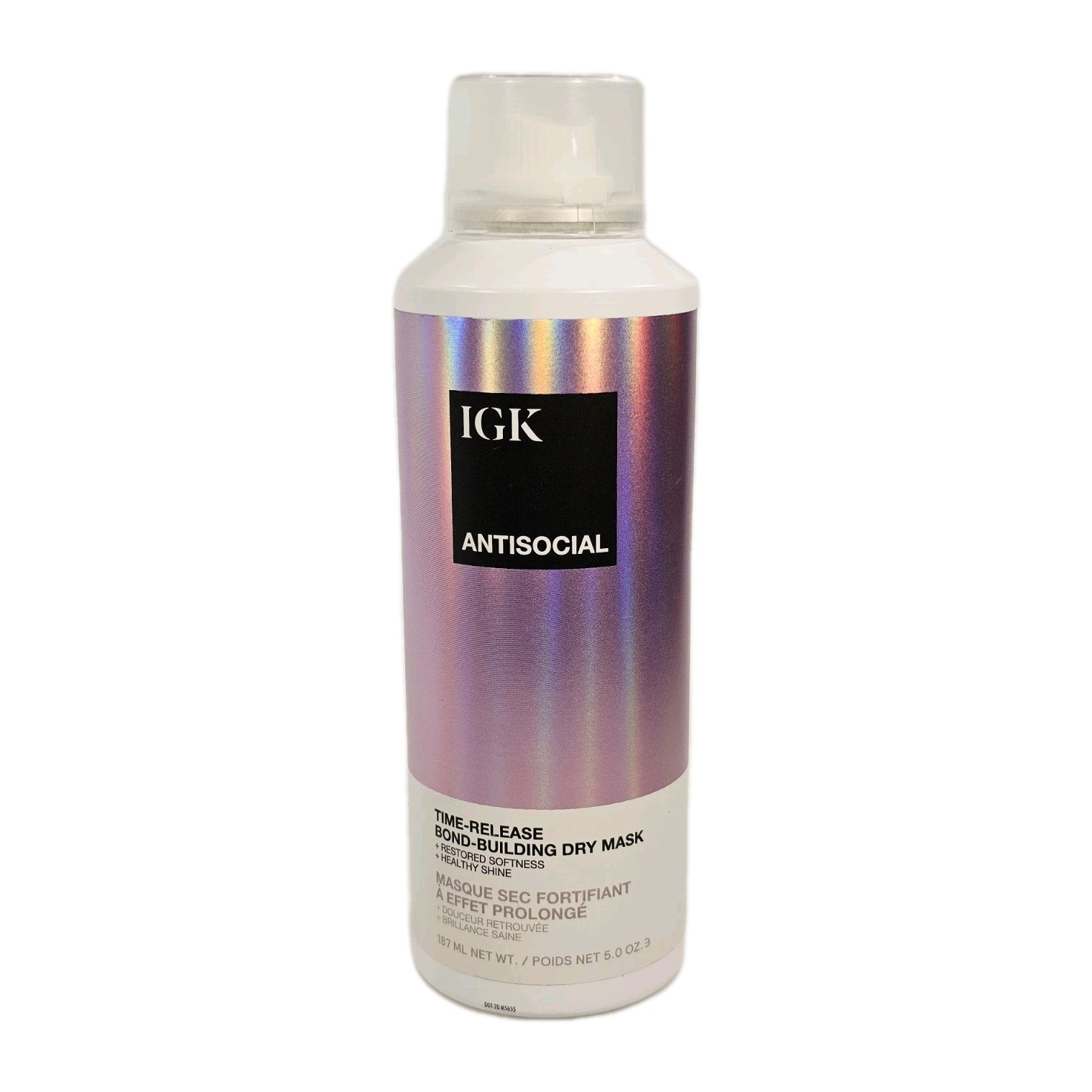 IGK Antisocial Time Release Bond Building Dry Hair Mask 5 oz Restore Softness