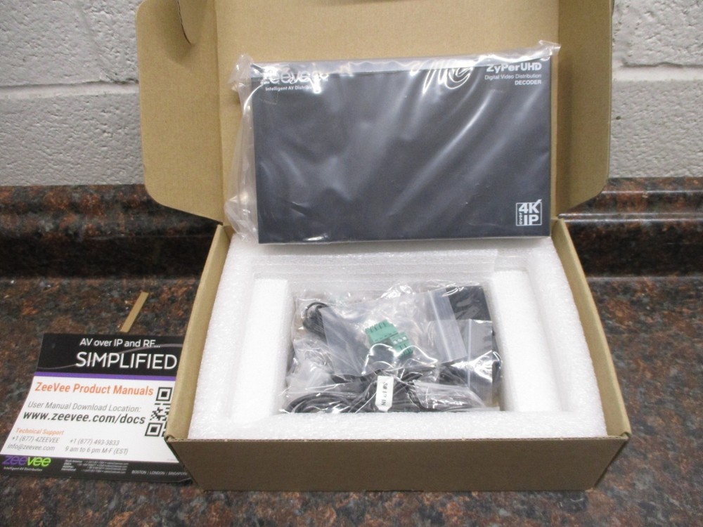 NEW ZeeVee ZyPerUHD-D ,4K Over IP Digital Video Distribution Decoder Complete