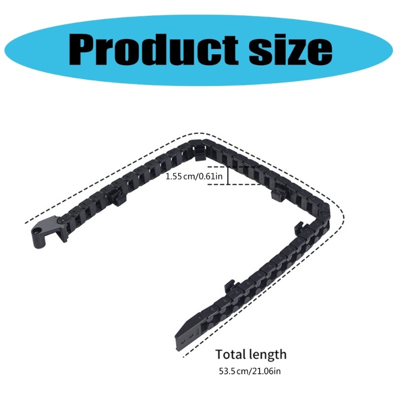 Flexible Cable Chain 6x10mm for 3D Printer Efficient Wire Management