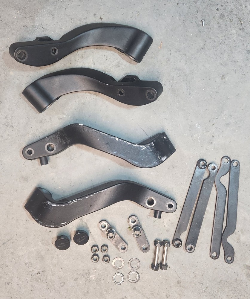 Quickie Pulse 6 Front, and Rear Wheel Mounting Brackets with Mounting Hardware