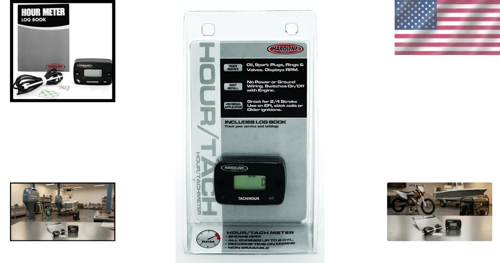 Durable Inductive Hour Meter - Fits Dirt Bikes/ATVs