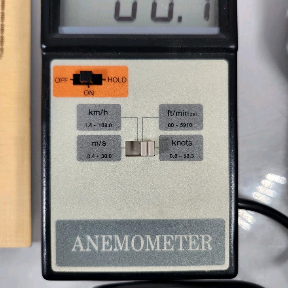Interstate Electric 95 Anemometer with Vane Probe DAN 1600 Tested Working