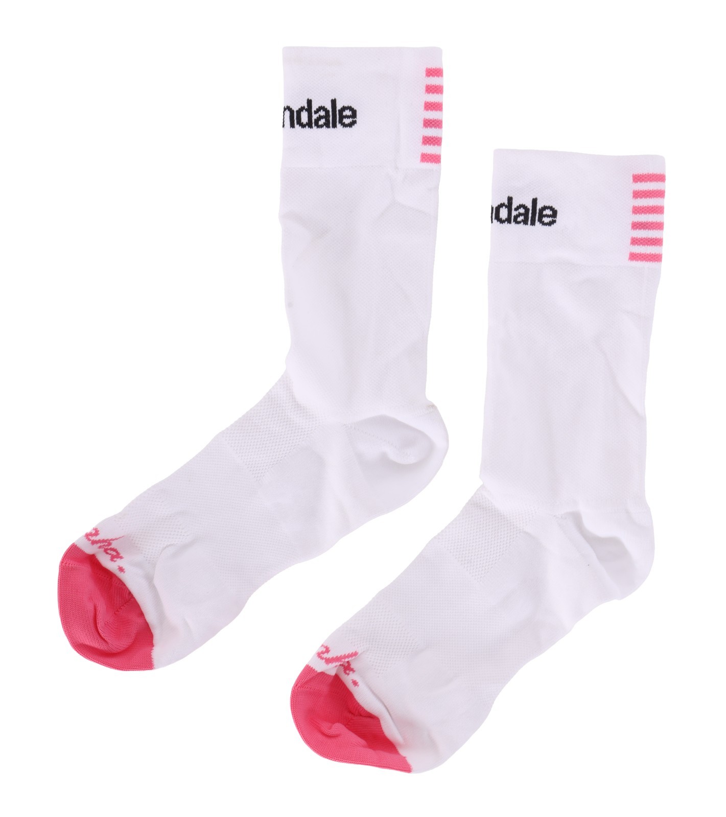 Rapha Cannondale Pro Team Socks SMALL White Pink Lightweight Road Bike Cycling