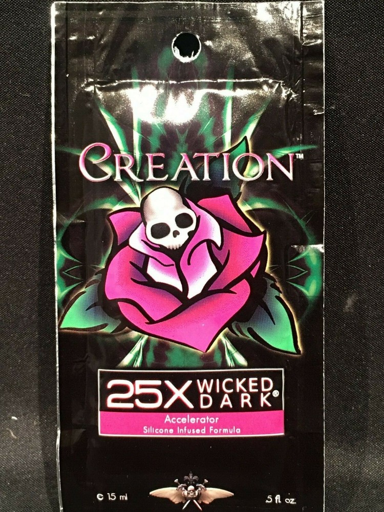 Qty 100 Pack Deviant CREATION 25X Wicked Dark Sun Tan Tanning Lotion Accelerator