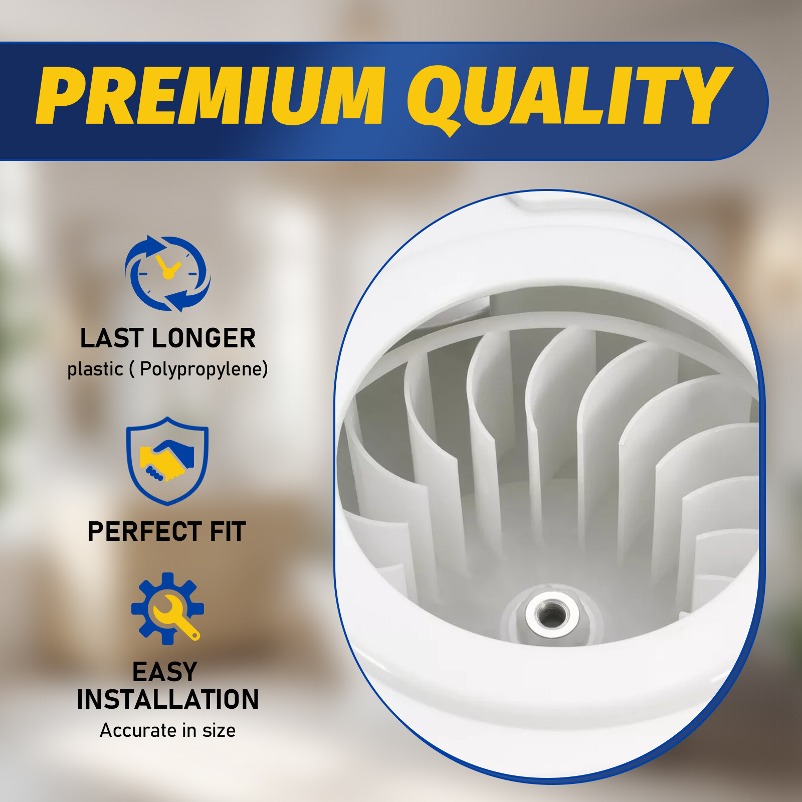 #131775600 Blower Wheel Housing Assembly For Frigidaire, Kenmore, Sears Dryer