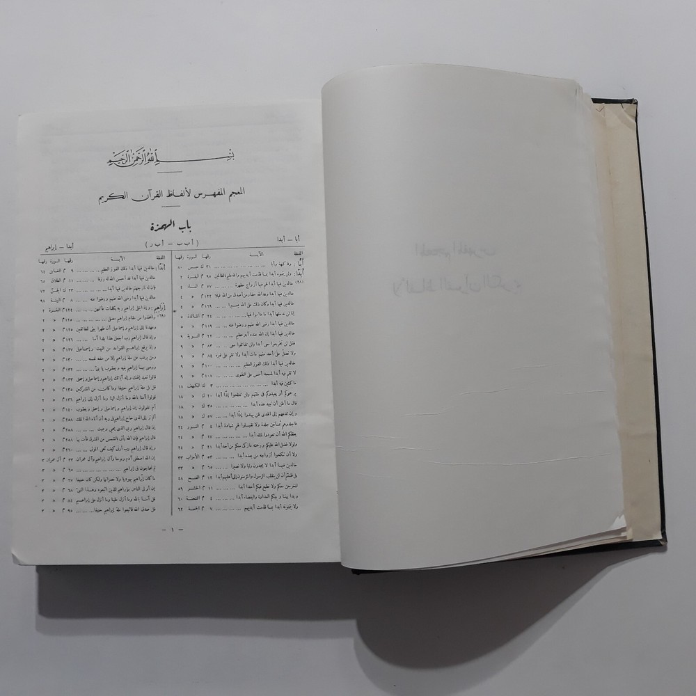 Islamic Quran Index Dictionary Words المعجم المفهرس ألفاظ القرآن الكريم المصحف