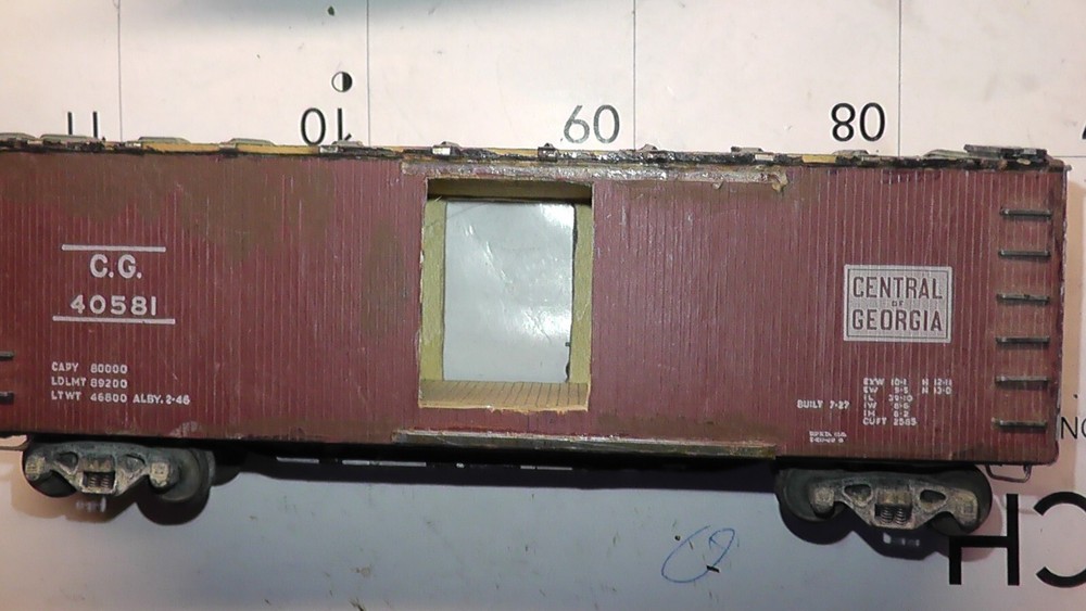 old 1950s freight car ho central georgia