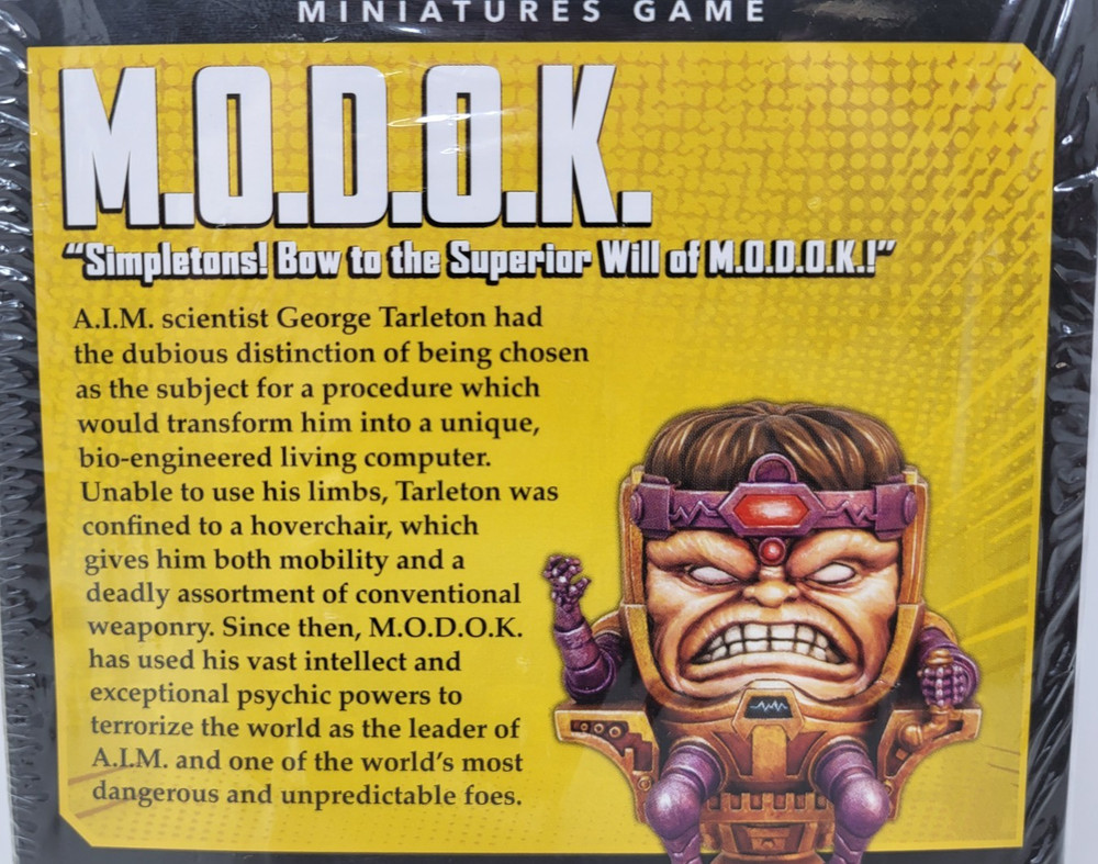 Marvel: Crisis Protocol M.O.D.O.K. Character Pack *Unopened* *Unpainted*