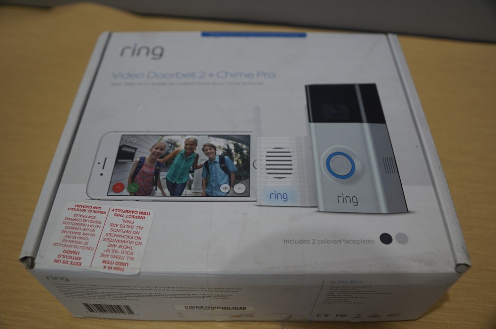 RING VIDEO DOORBELL 2 + CHIME PRO WIRELESS BUNDLE NEW