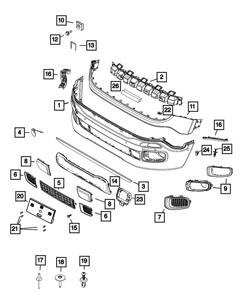 Genuine Mopar Clip 68073862AA