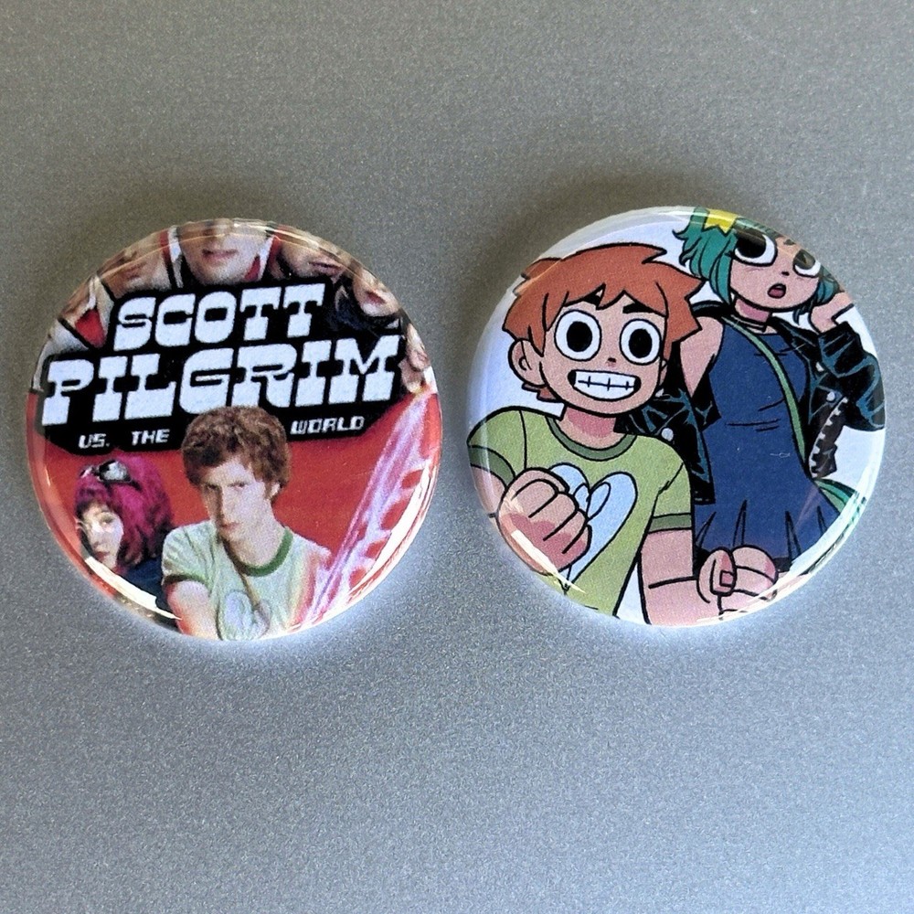 Scott Pilgrim vs. The World Button Pin Set Bag Accessories