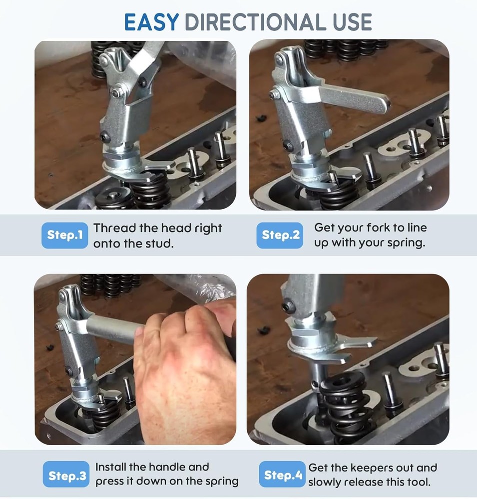 Stud Mount Valve Spring Compressor Tool 66784 for all 3/8" & 7/16" Rocker Studs