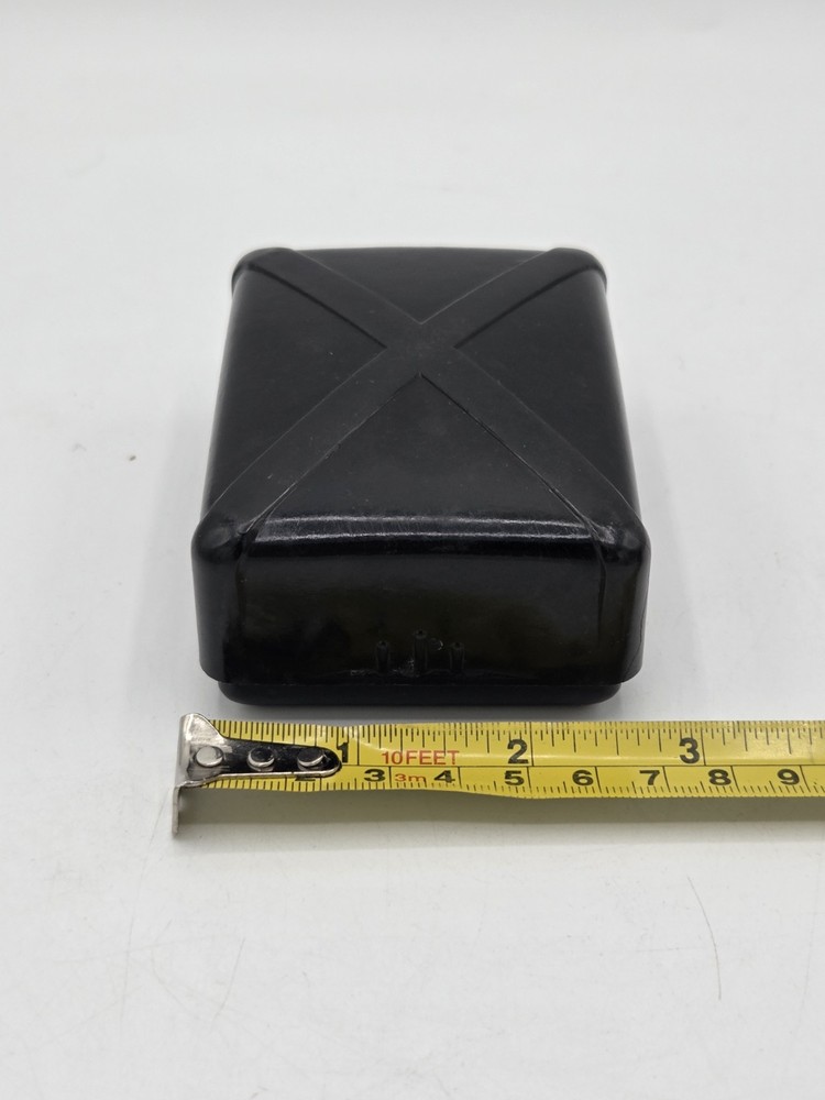 VTG Black Bakelite Travel Soap Dish