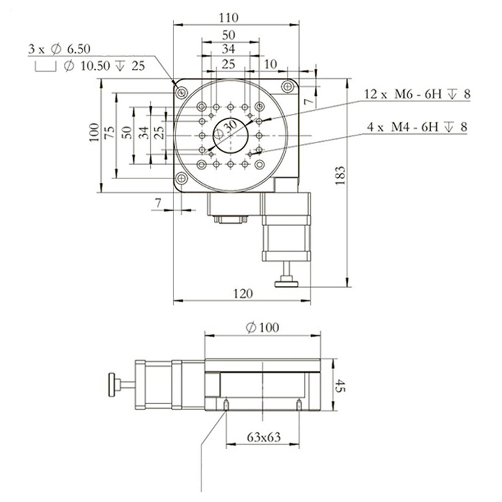 Motorized Rotation Stage Optical Rotary Table Electric Optical Rotation Platform