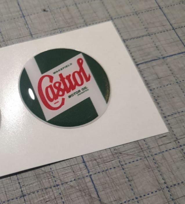1 Adhesive CASTROL Racing 50 MM Resin 3D