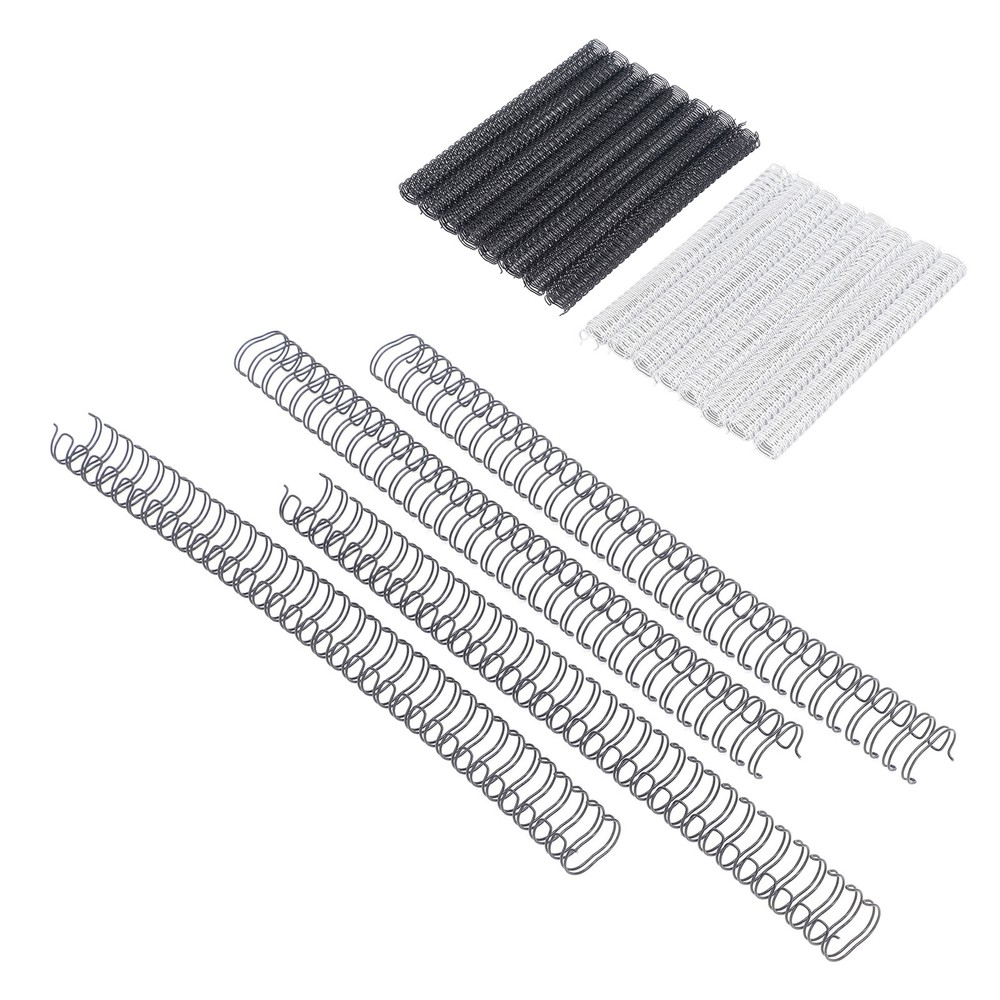 100x Double Loop Wire Binding Spines 9/16Inch 34Loop 3:1 Pitch 120Sheet Capacity