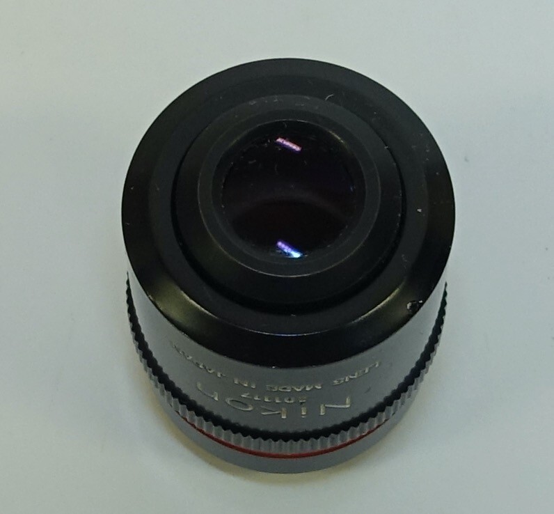 Nikon Plan 4X/0.1 160/- Microscope Objective; great condition