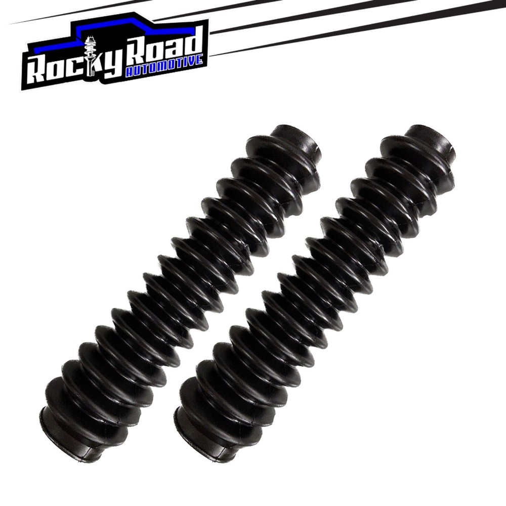 BLACK Universal Shock Absorber Dust Boot Boots (PAIR) 2” x 11”