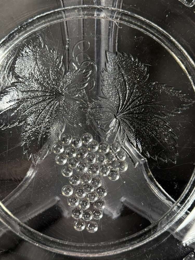 Glass Serving Plate with Inscription